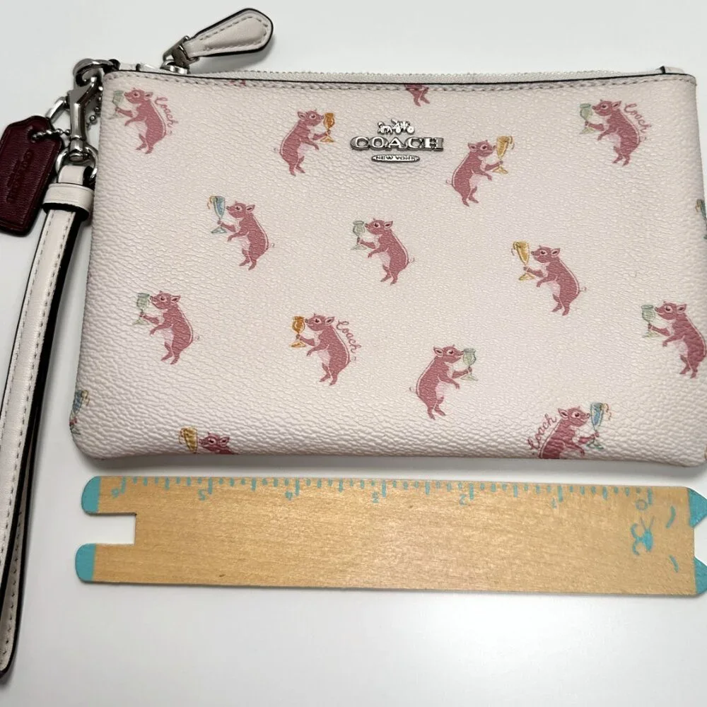 Coach Party Pig Wristlet - NWOT - Picture 2 of 6
